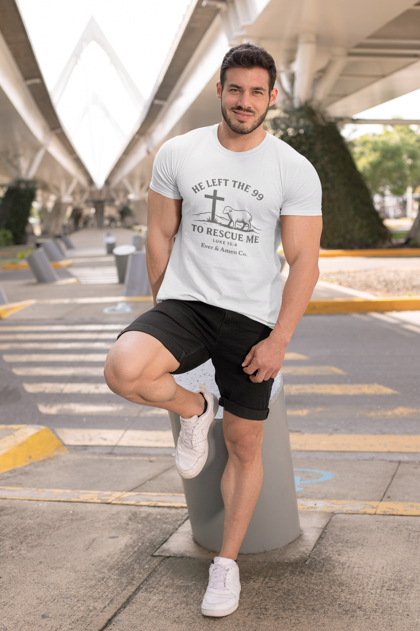 Men's "He left the 99" Tee