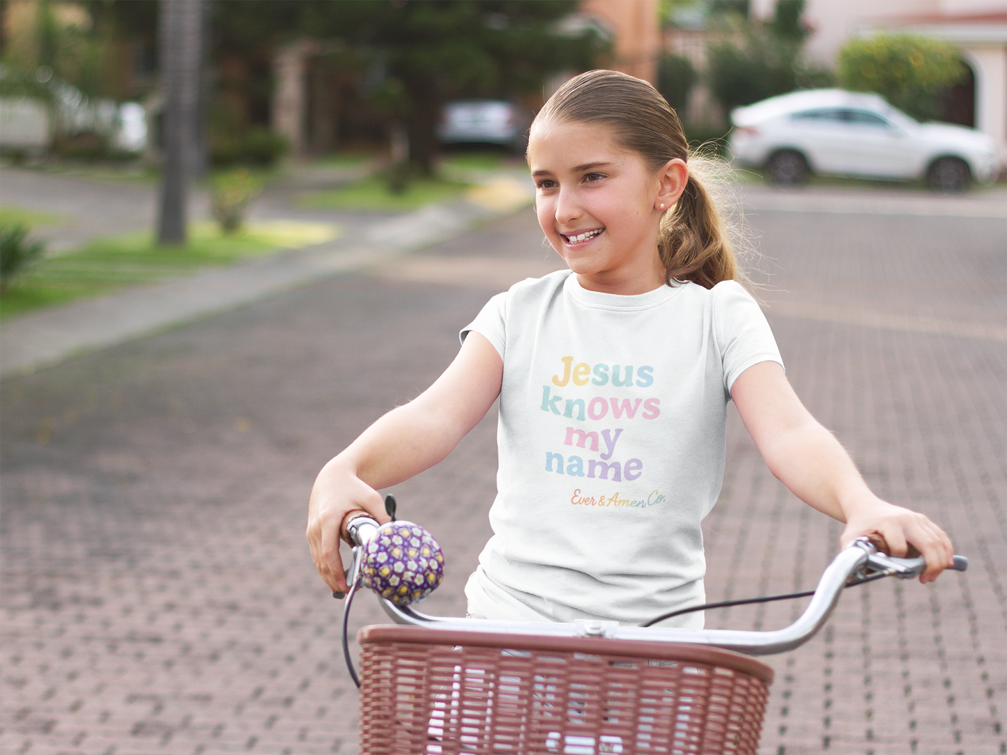Girls "Jesus Knows my Name" Tee