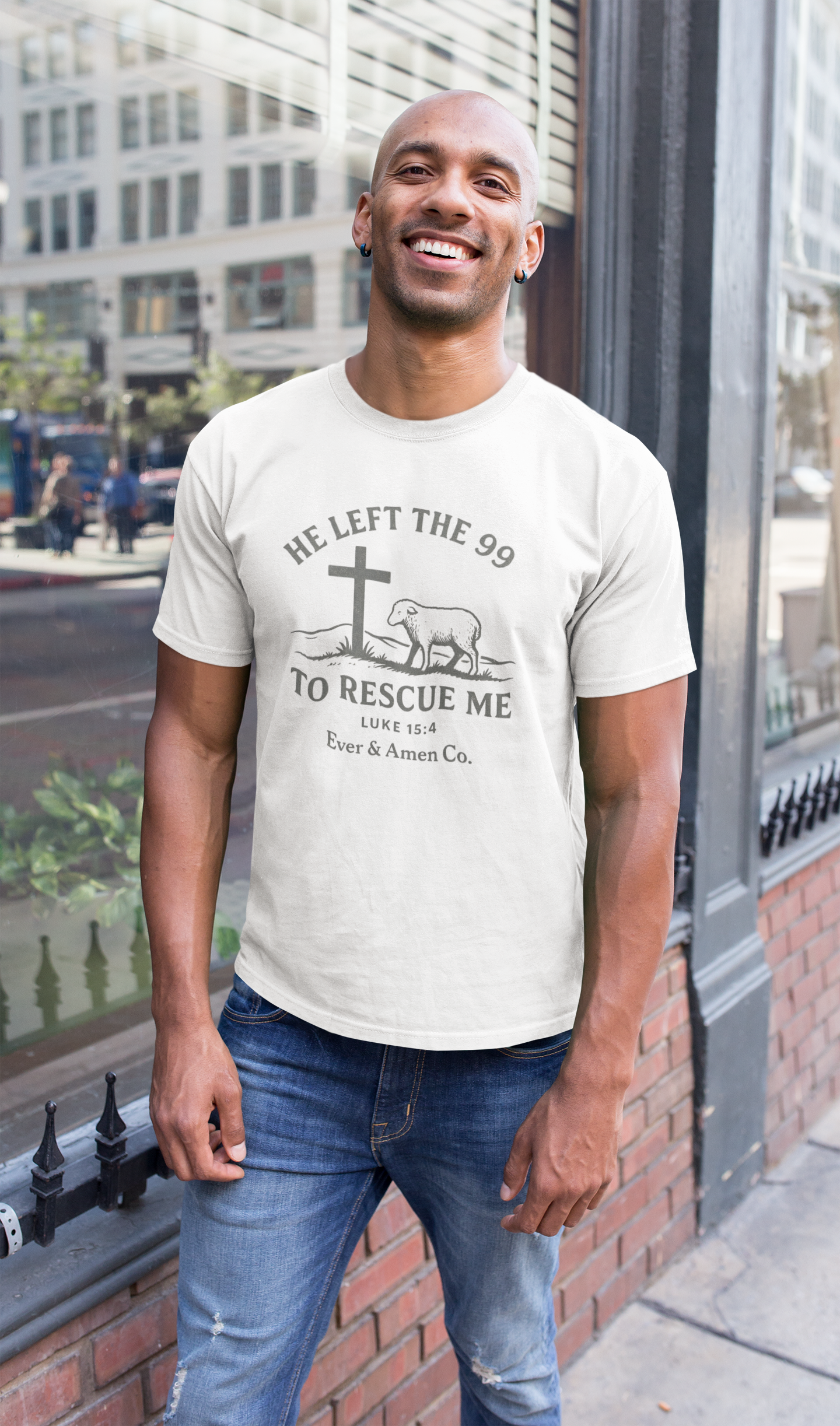 Men's "He left the 99" Tee