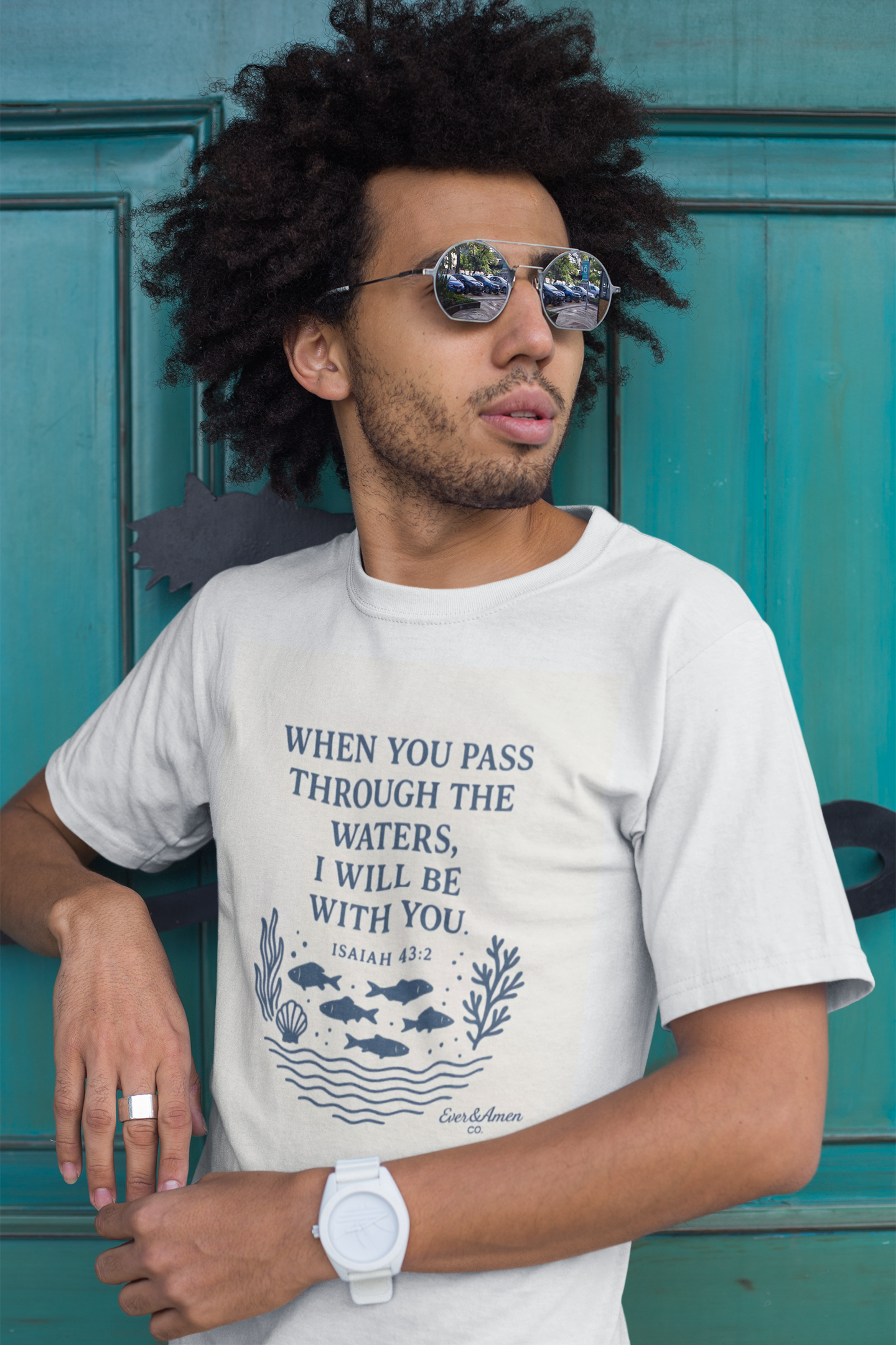 Men's "When You Pass Through the Waters" Eco Tee