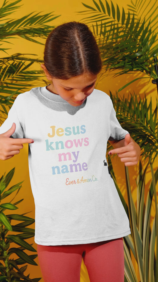 Girls "Jesus Knows my Name" Tee