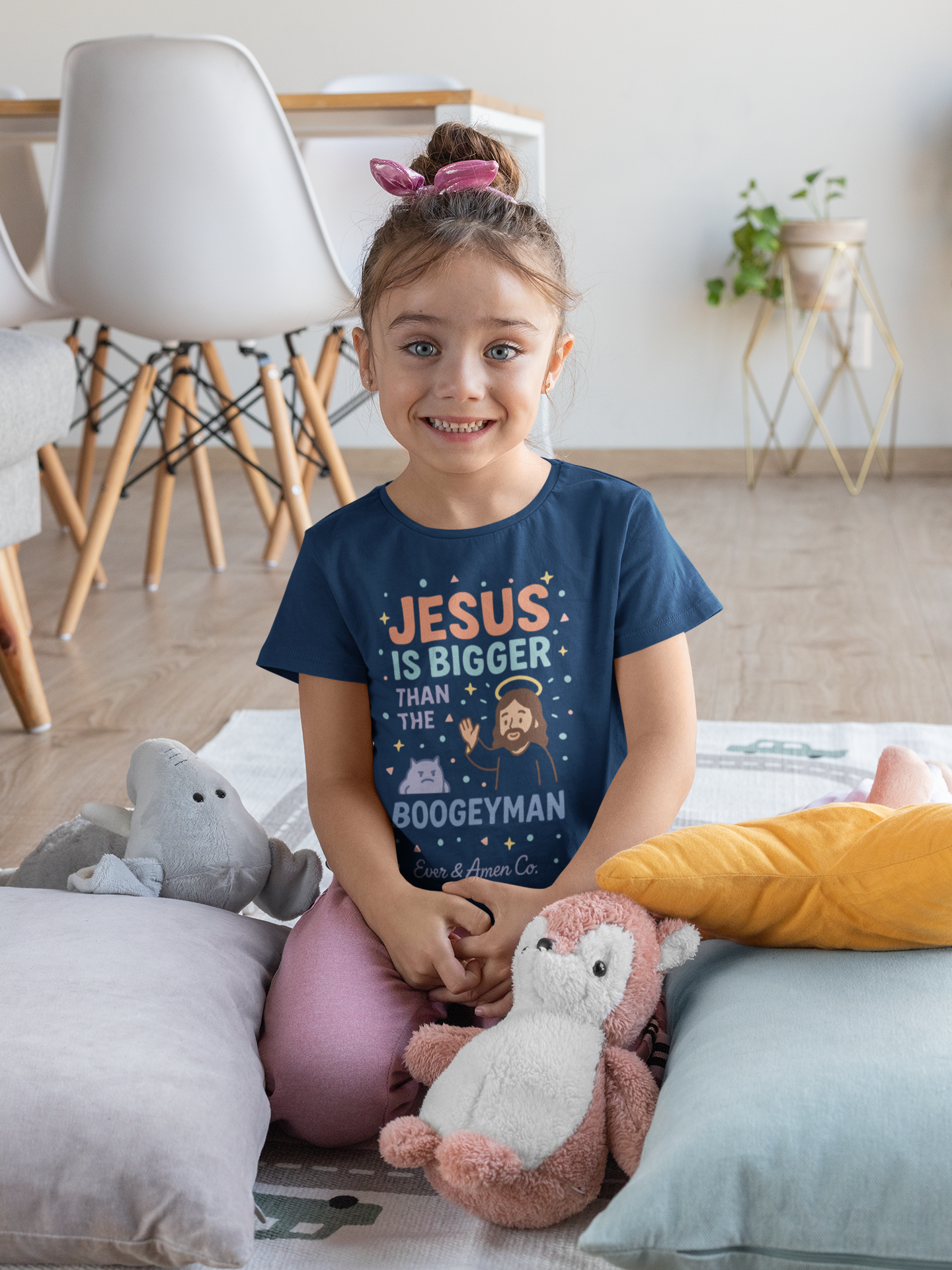 Girls "Jesus is Bigger Than the Boogeyman" Tee