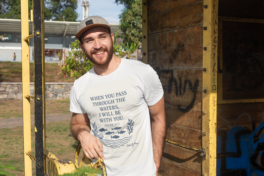Men's "When You Pass Through the Waters" Eco Tee